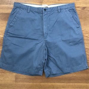 Gray flat front shorts size 38
